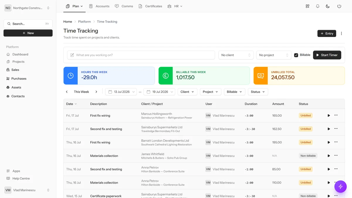 Time Tracking — dynamik.app