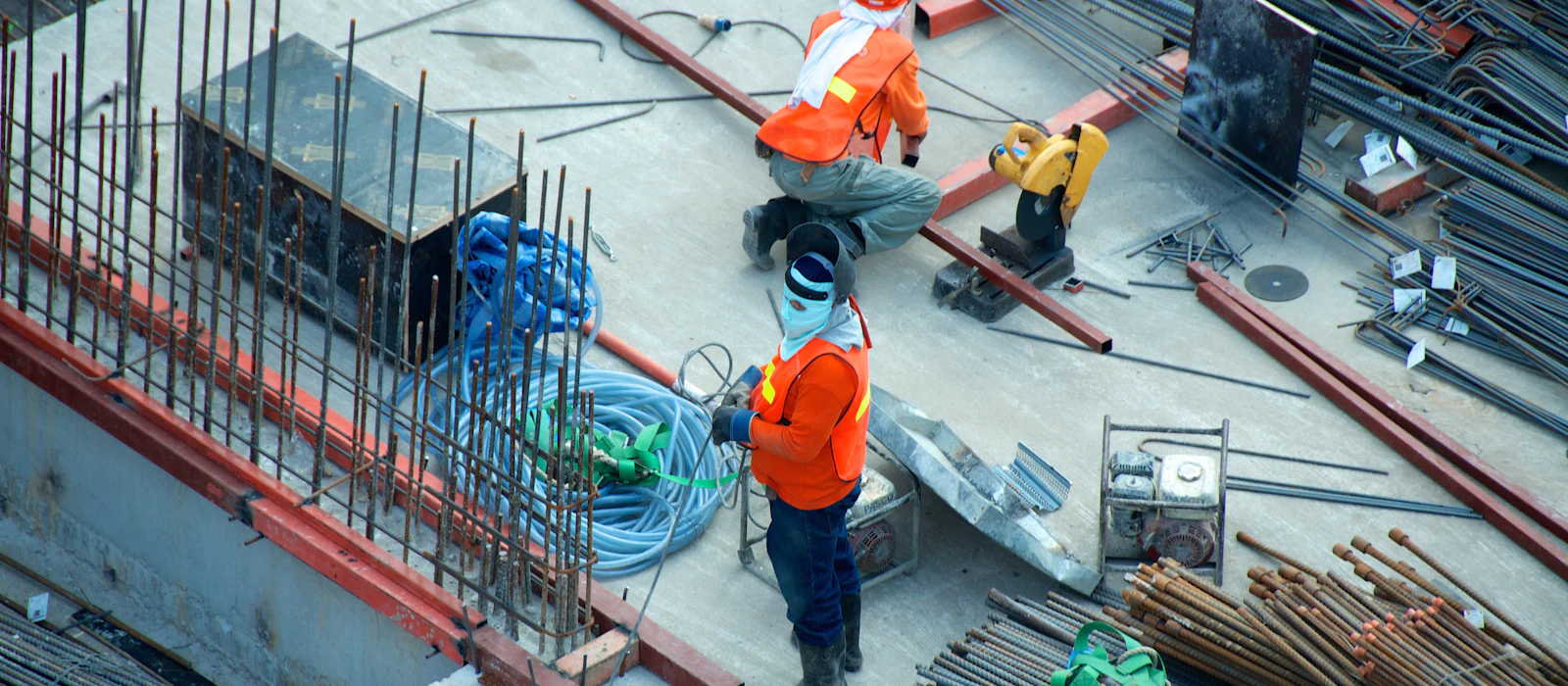 Construction — close-up of the trade